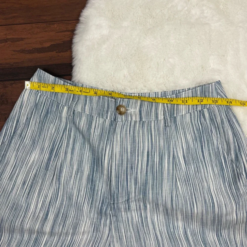 Altar'd State Blue White High‎ Rise Shorts Womens Small